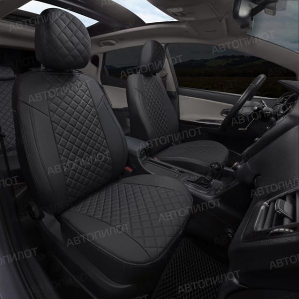 Чехлы Автопилот Экокожа Ромб на Jaecoo J7 (2023+) Чехлы Автопилот Экокожа Ромб на Jaecoo J7 (2023+)