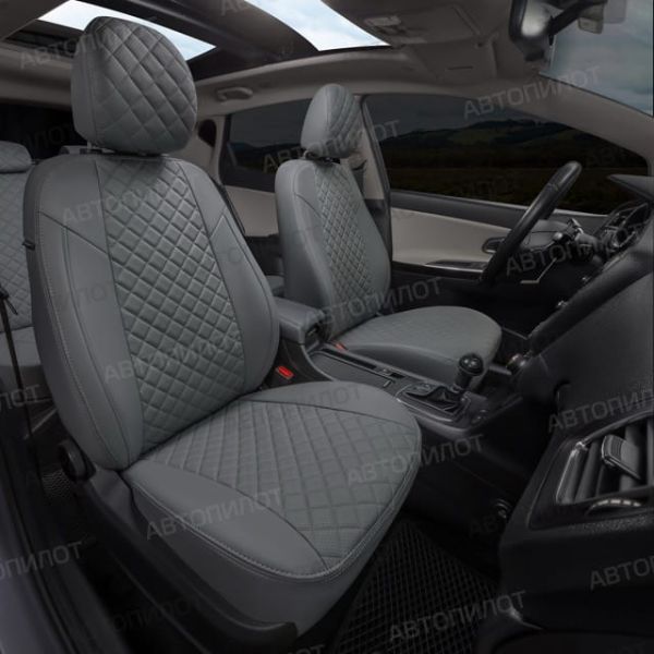 Чехлы Автопилот Экокожа Ромб на Jaecoo J7 (2023+)