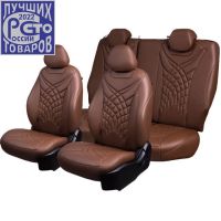 Чехлы Премиум Экокожа Байрон Президент|Жук на Geely Monjaro
