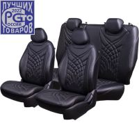 Чехлы Премиум Экокожа Байрон Президент|Жук на Geely Monjaro