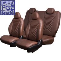 Чехлы Премиум Экокожа Байрон Президент|Жук на Geely Monjaro