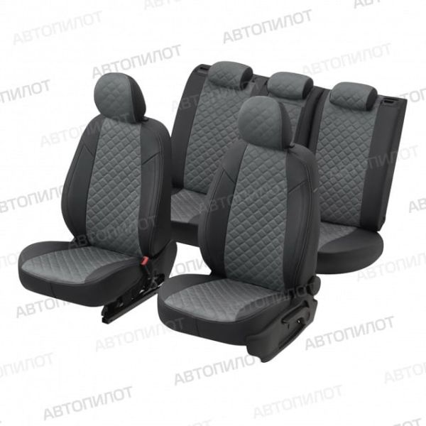 Чехлы Автопилот Алькантара Ромб на Jaecoo J7 (2023+) Чехлы Автопилот Алькантара Ромб на Jaecoo J7 (2023+)