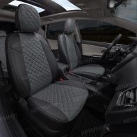 Чехлы Автопилот Алькантара Ромб на Dodge Caliber (2006-2012)