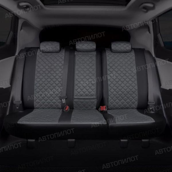 Чехлы Автопилот Алькантара Ромб на Dodge Caliber (2006-2012)