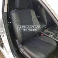 Чехлы Автопилот Алькантара Ромб на Dodge Caliber (2006-2012)