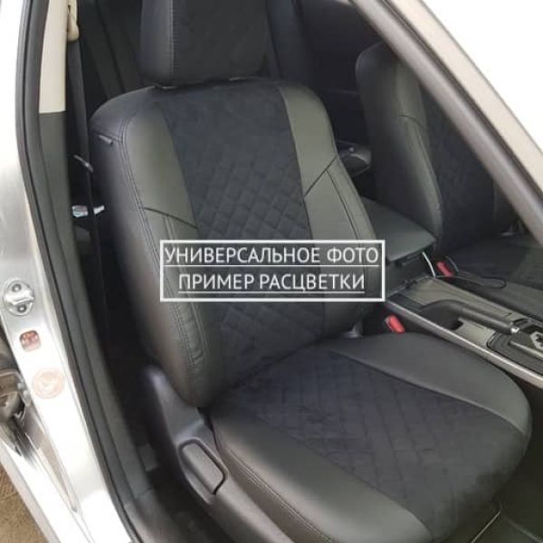 Чехлы Автопилот Алькантара Ромб на Dodge Caliber (2006-2012)