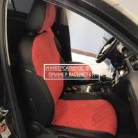 Чехлы Автопилот Алькантара Ромб на Dodge Caliber (2006-2012)
