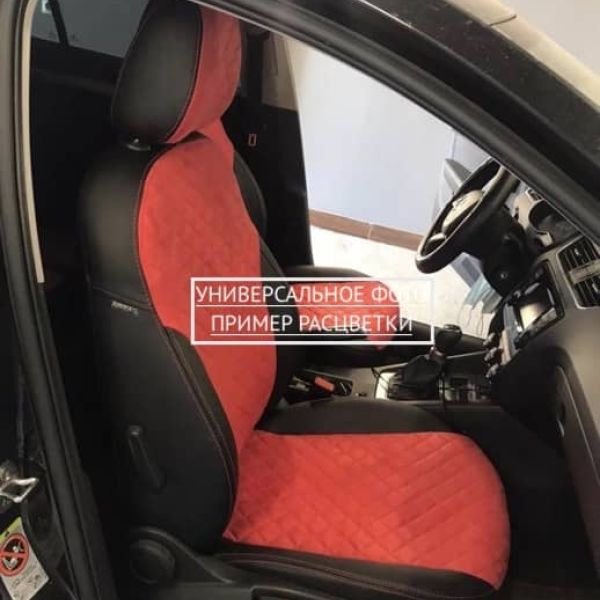 Чехлы Автопилот Алькантара Ромб на Dodge Caliber (2006-2012)