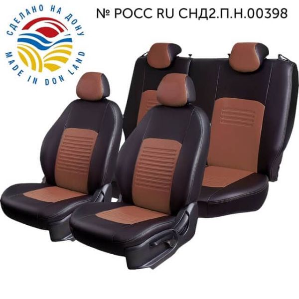 Чехлы Экокожа Турин Классик на Geely Monjaro