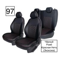 Чехлы Экокожа Ромб на Chevrolet Cruze